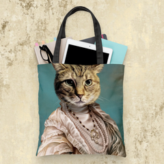 Tails And Paws Tote Bag THE COUNTESS - CUSTOM PET TOTE BAG