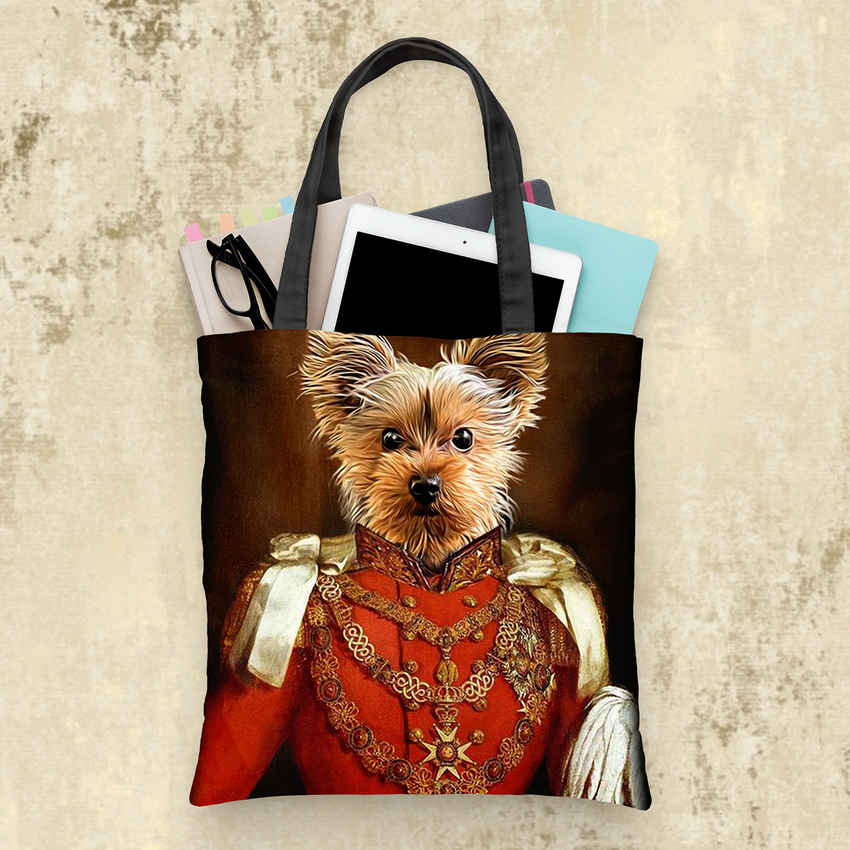 Tails And Paws Tote Bag THE GENERALIN - CUSTOM PET TOTE BAG