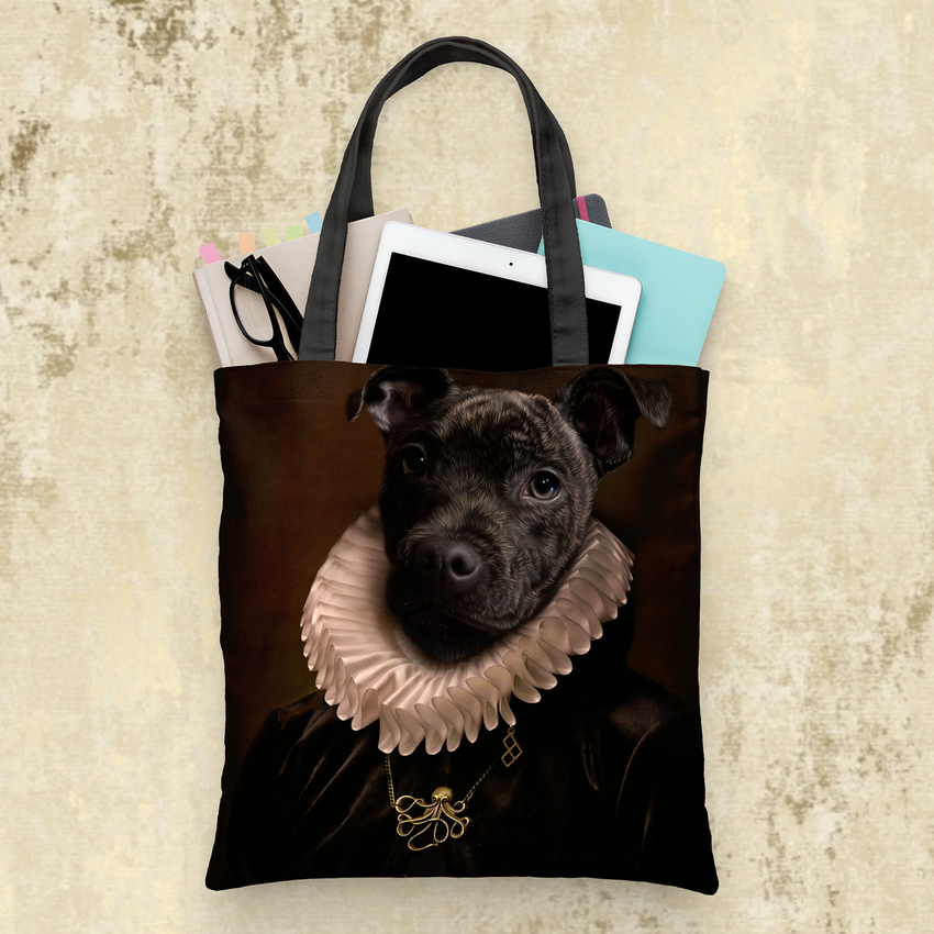 Tails And Paws Tote Bag THE KING IV - CUSTOM PET TOTE BAG
