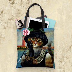 Tails And Paws Tote Bag THE LA DEMOISELLE - CUSTOM PET TOTE BAG