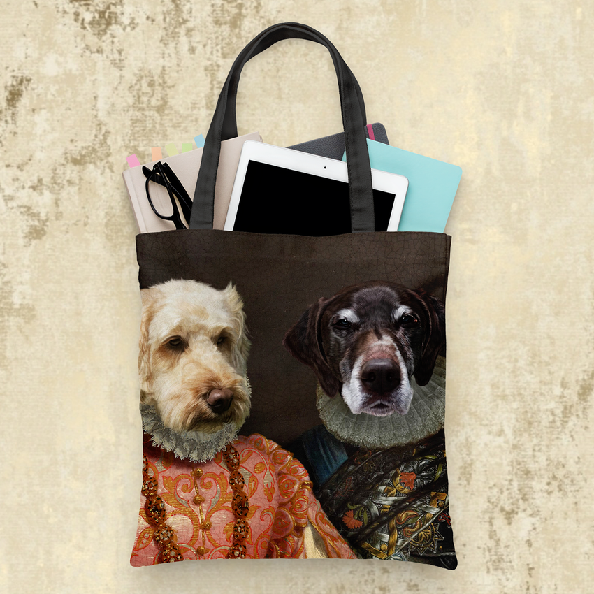 Tails And Paws Tote Bag THE LADY AND THE LORD - CUSTOM PET TOTE BAG
