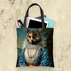 Tails And Paws Tote Bag THE LADY - CUSTOM PET TOTE BAG