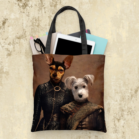 Tails And Paws Tote Bag THE LOVERS - CUSTOM PET TOTE BAG