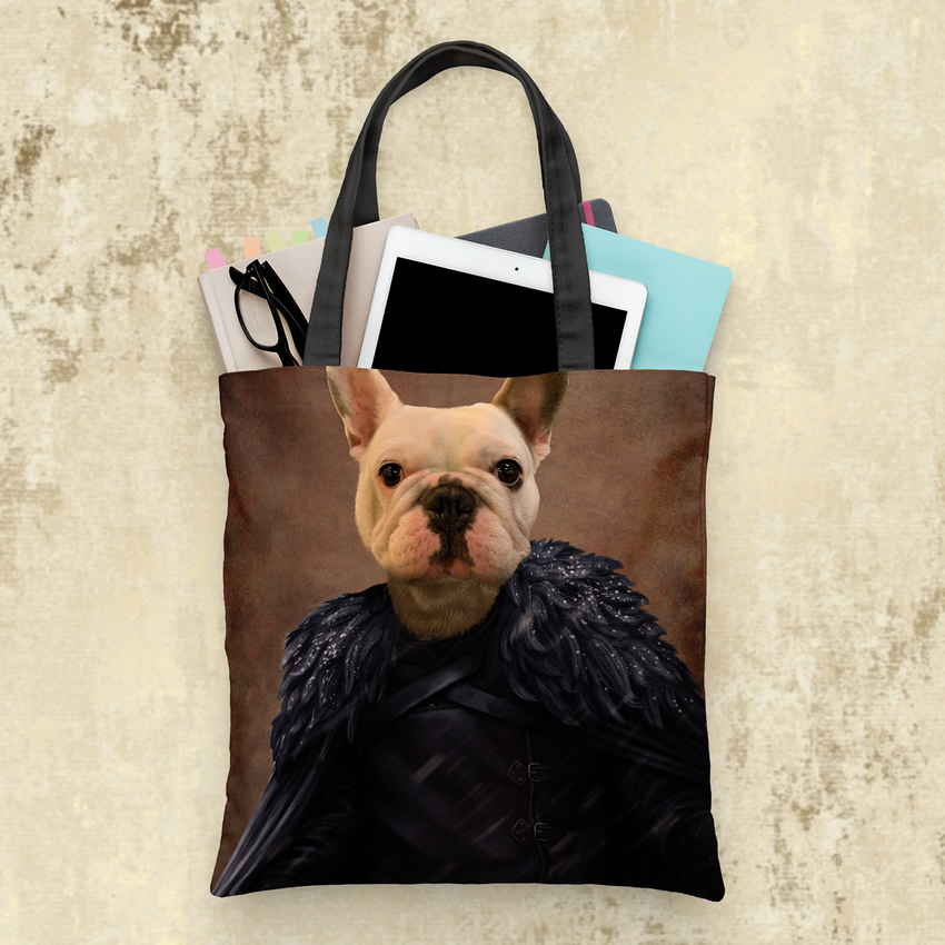 Tails And Paws Tote Bag THE PAW IN BLACK - CUSTOM PET TOTE BAG