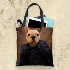 Tails And Paws Tote Bag THE PAW IN BLACK - CUSTOM PET TOTE BAG