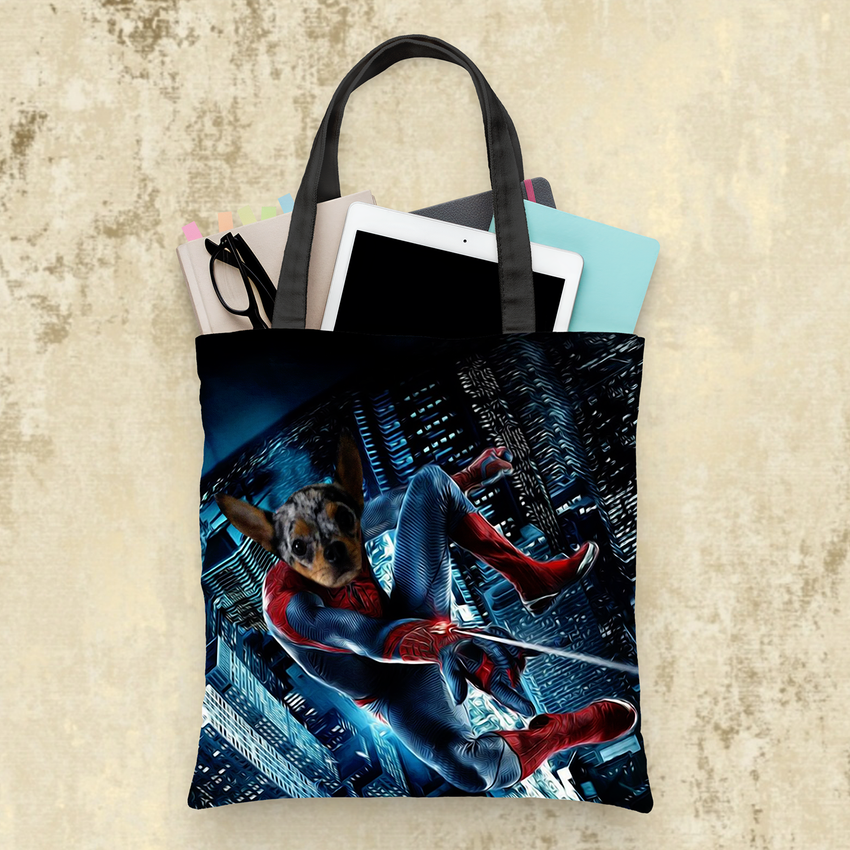 Tails And Paws Tote Bag THE PAWSPIDER - CUSTOM PET TOTE BAG