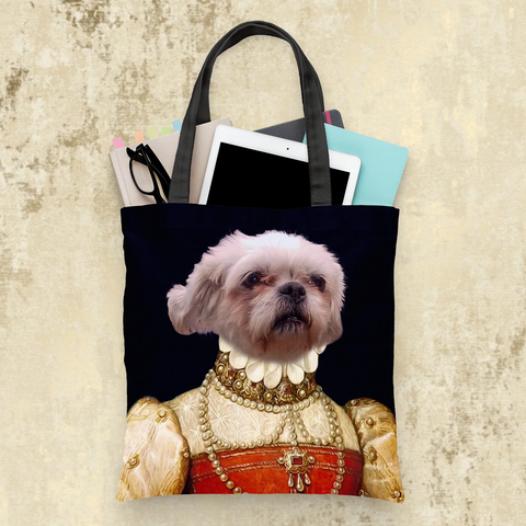 Tails And Paws Tote Bag THE PEARL QUEEN - CUSTOM PET TOTE BAG
