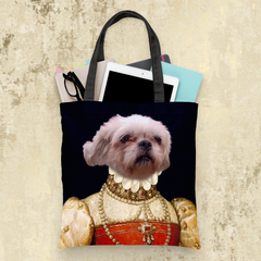 Tails And Paws Tote Bag THE PEARL QUEEN - CUSTOM PET TOTE BAG