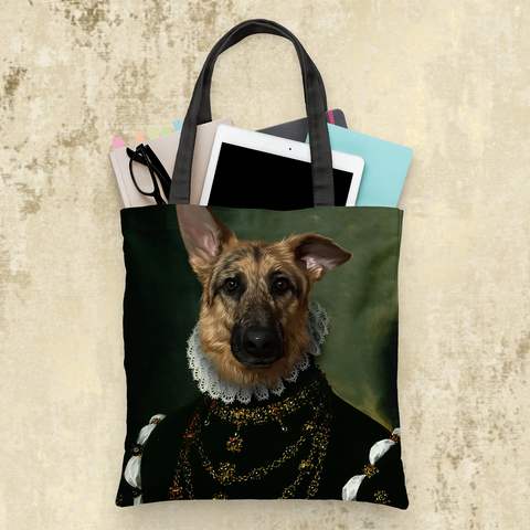 Tails And Paws Tote Bag THE QUEEN OF PAWS - CUSTOM PET TOTE BAG