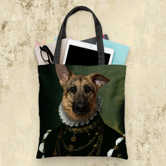 Tails And Paws Tote Bag THE QUEEN OF PAWS - CUSTOM PET TOTE BAG