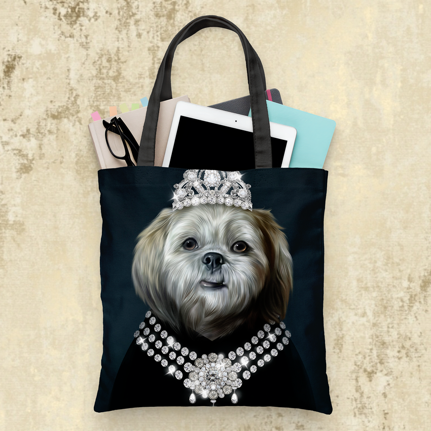Tails And Paws Tote Bag THE THIFFANY LADY - CUSTOM PET TOTE BAG
