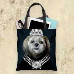 Tails And Paws Tote Bag THE THIFFANY LADY - CUSTOM PET TOTE BAG